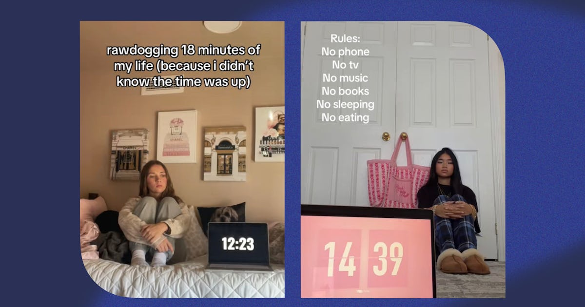 According To TikTok, It's Time To "Raw Dog" Boredom