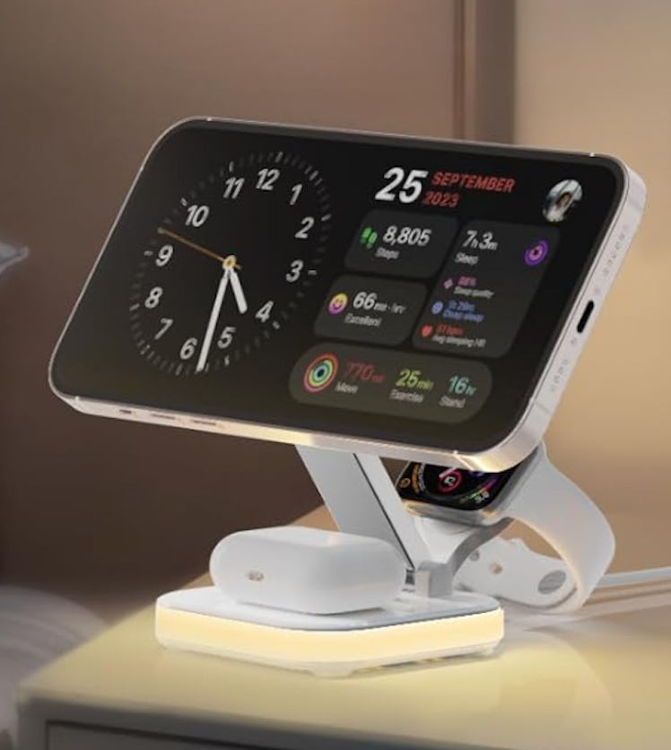 QUZUDN 5-in-1 Magnetic Wireless Charging Stand