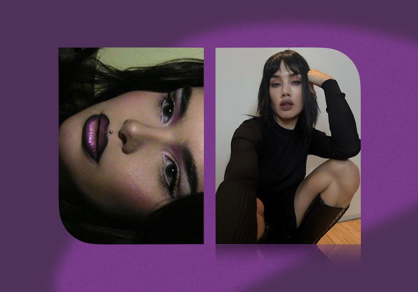 Purple lipstick is having a moment