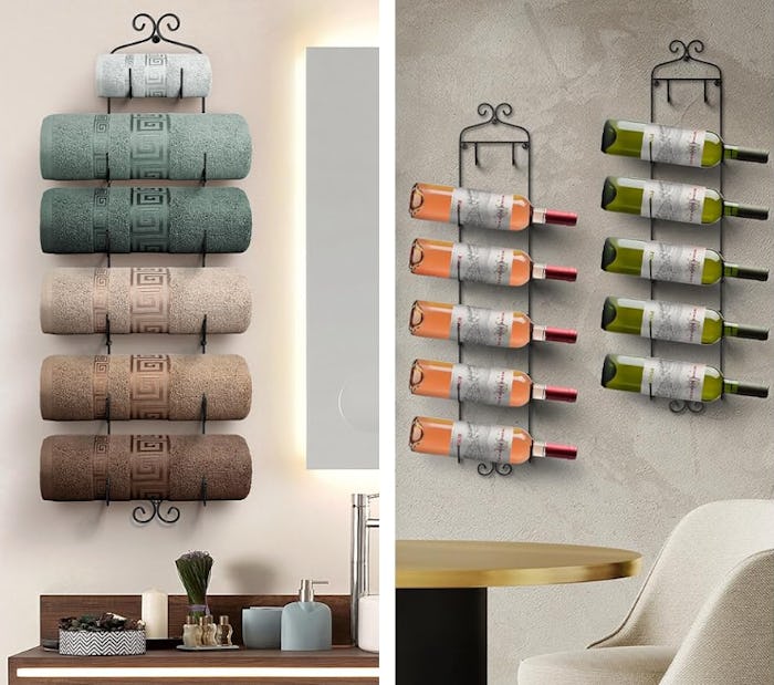Sorbus Wall Mount Wine/Towel Rack
