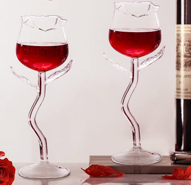 INFTYLE Rose Cocktail Glasses (Set of 2) 