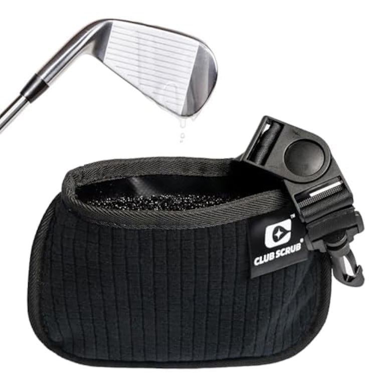 Club Scrub Mini, Golf Club and Golf Ball Cleaning Bag, Waterproof Clean Face Technology Liner, Detac...