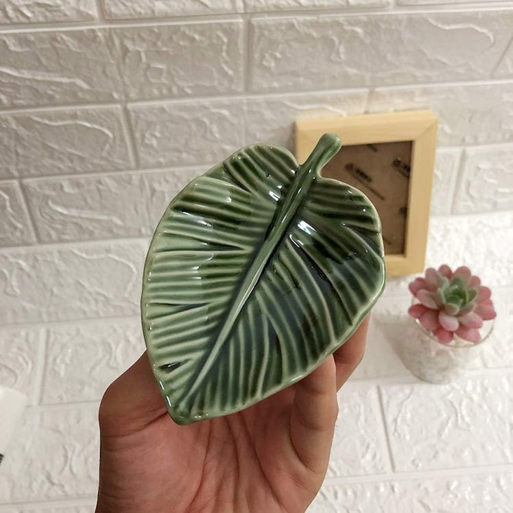 HOME SMILE Leaf Trinket Dish