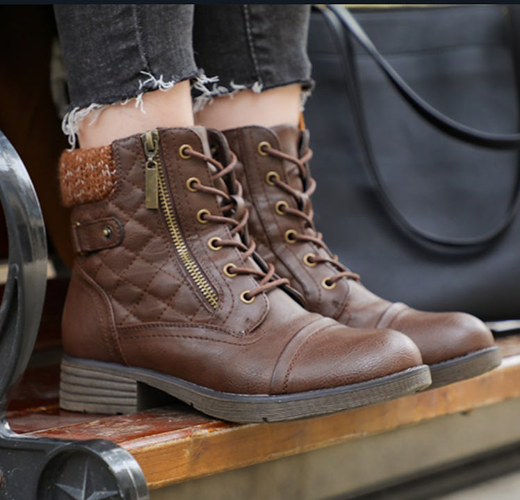 STQ Quilted Combat Boots
