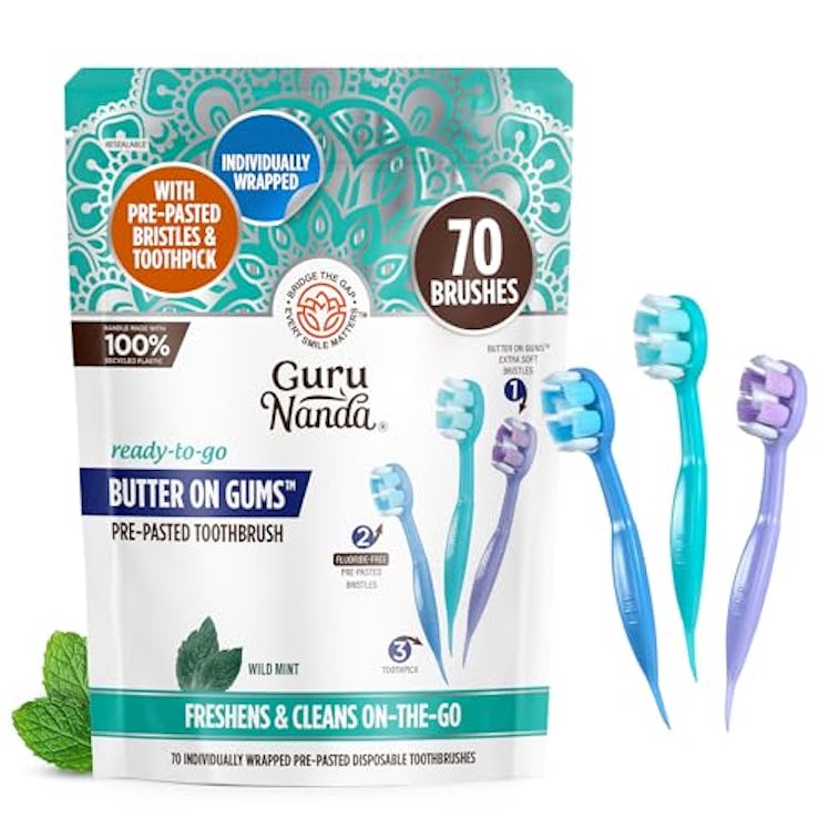 GuruNanda Ready-to-Go Toothbrushes (70 Pieces)