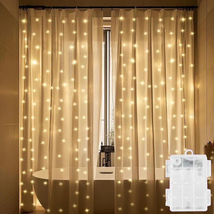 Solhice Fairy Lights Shower Curtain