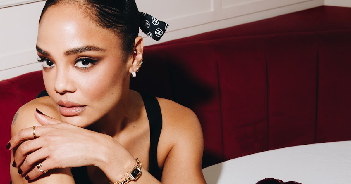 Tessa Thompson, Riley Keough, & Other Stars Showed Out In Gold At Chanel's Party