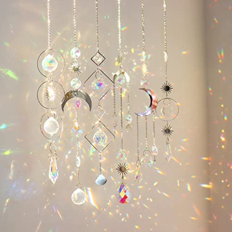 ilclviz Crystal Sun Catcher With Chain Prisms