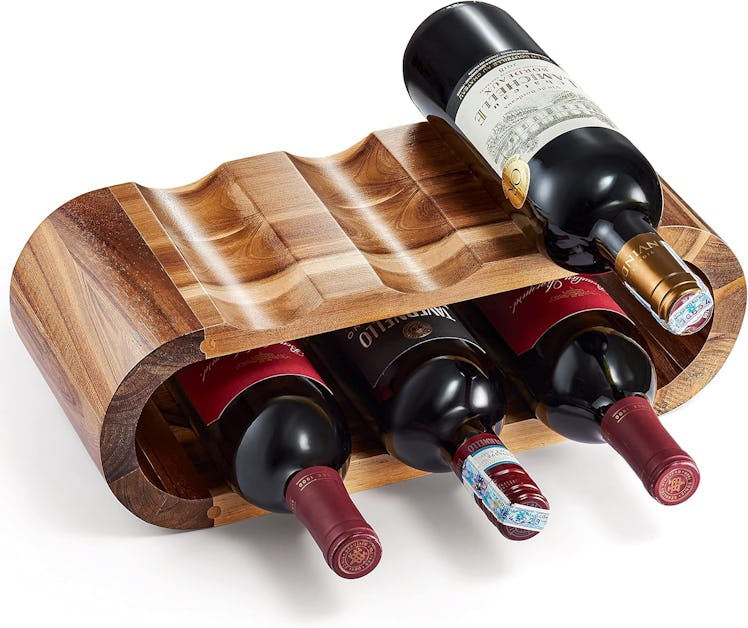 BLUEWEST Wooden Wine Rack