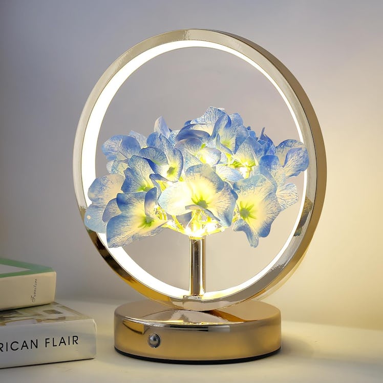 JHXLAMP Floral Touch Lamp