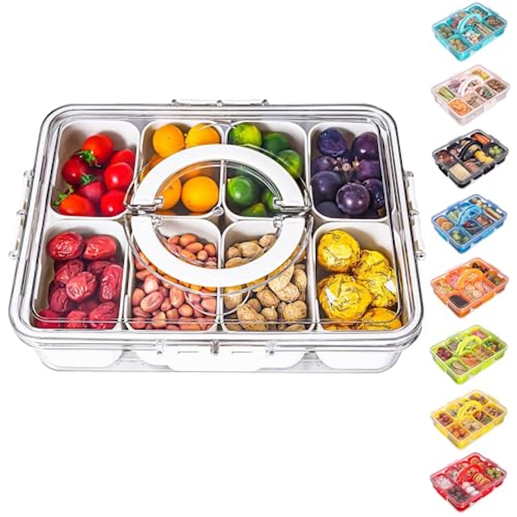 Dingerjar Divided Serving Tray with Lid