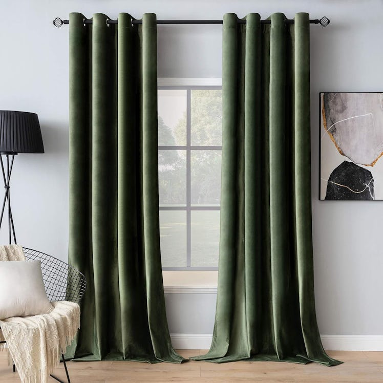MIULEE Velvet Curtains (Set of 2)