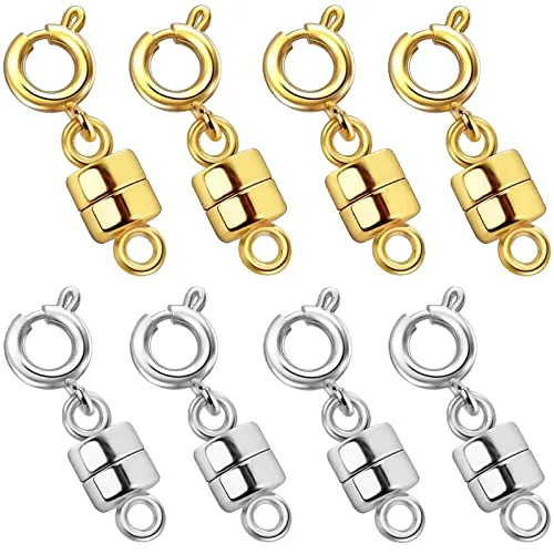 OHINGLT Strong Magnetic Necklace Clasps (8-Pack)