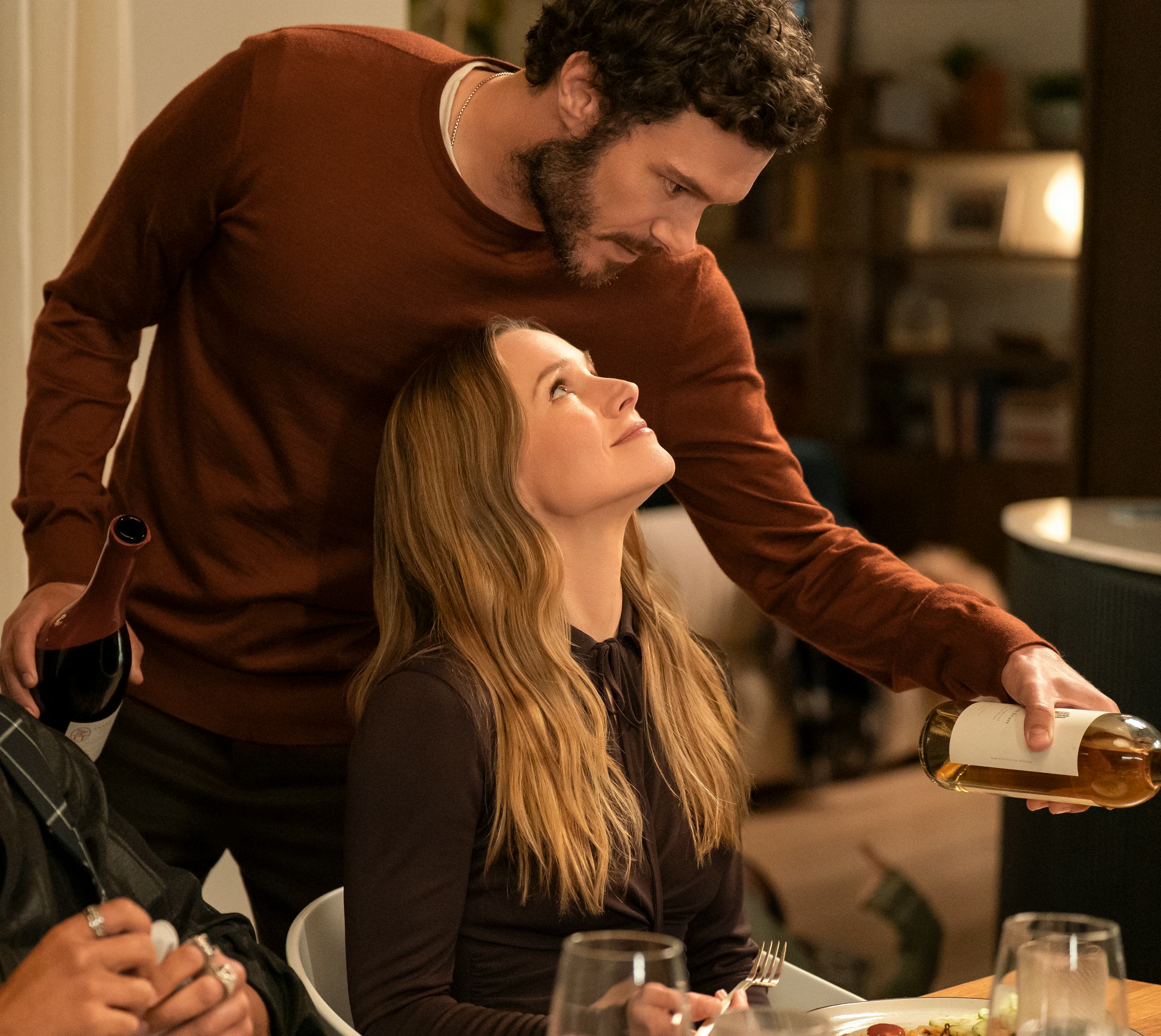 Kristen Bell compared her 'Nobody Wants This' character's romance to her marriage with Dax Shepard.