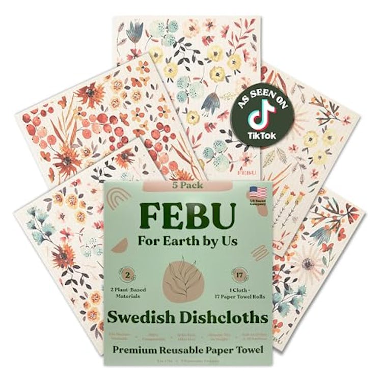 FEBU Swedish Dishcloths (5-Pack)
