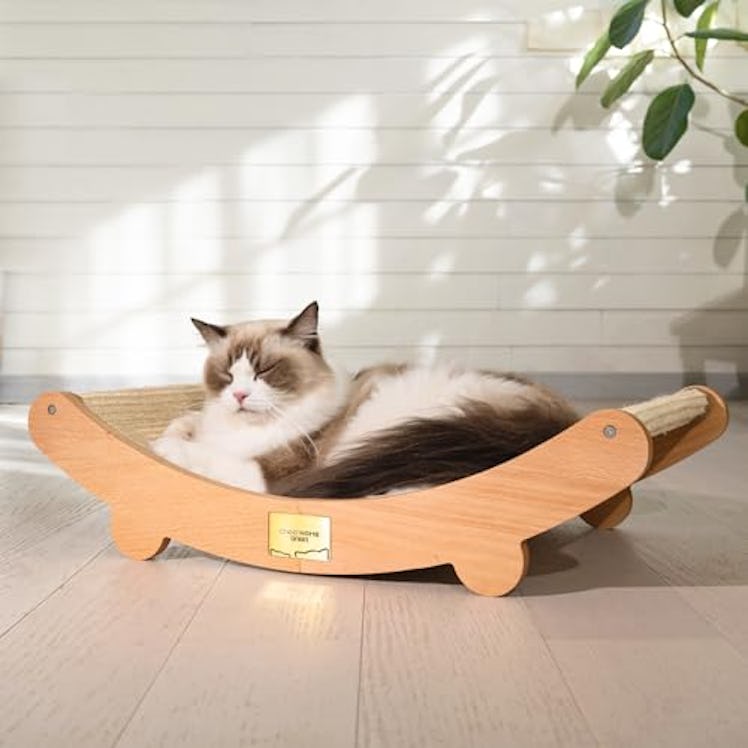 Sisal Cat Scratcher Bed for Indoor Cats Hammock for Scratching Pad Cat Chair Nartural Sisal Scratch ...