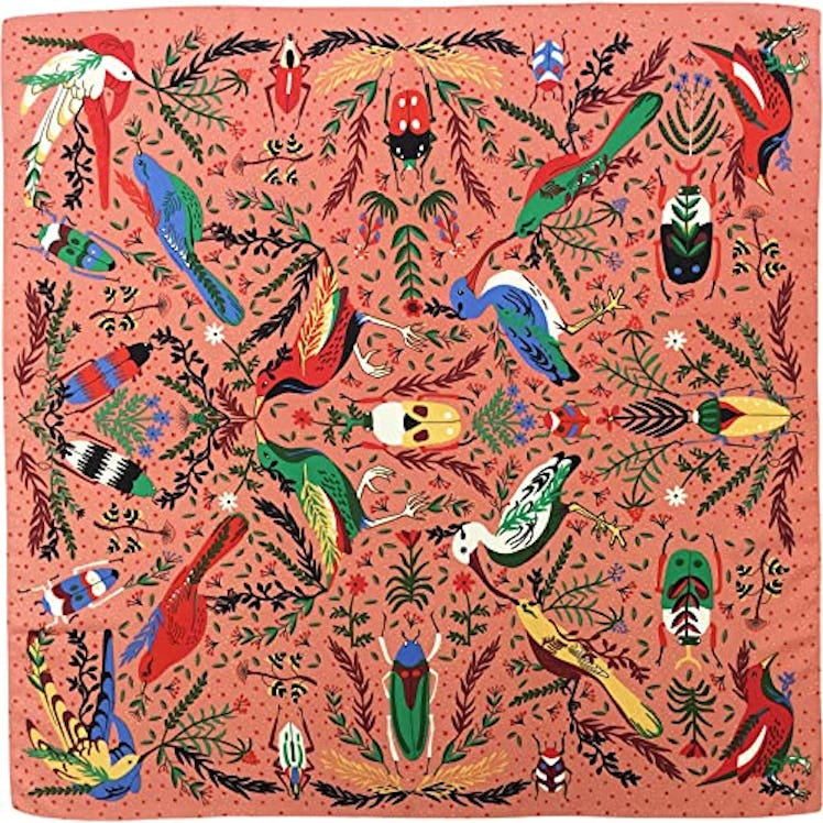 Julunar Silk Like Head Scarf for Women - Satin Large Hair Scarves - 35" Square Silk Hair Wrap for Sl...