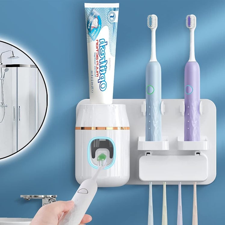 TuCao Toothpaste Dispenser & Brush Holder