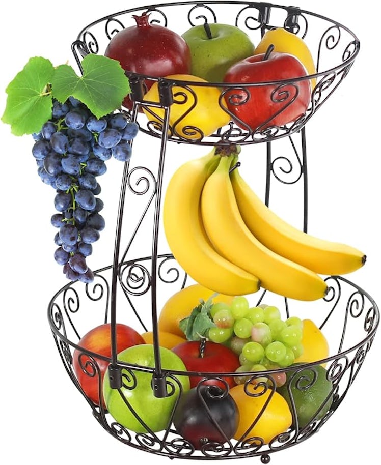 Simple Houseware 2-Tier Fruit Basket 