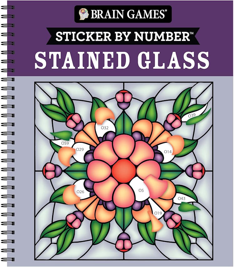 Brain Games - Sticker by Number: Stained Glass