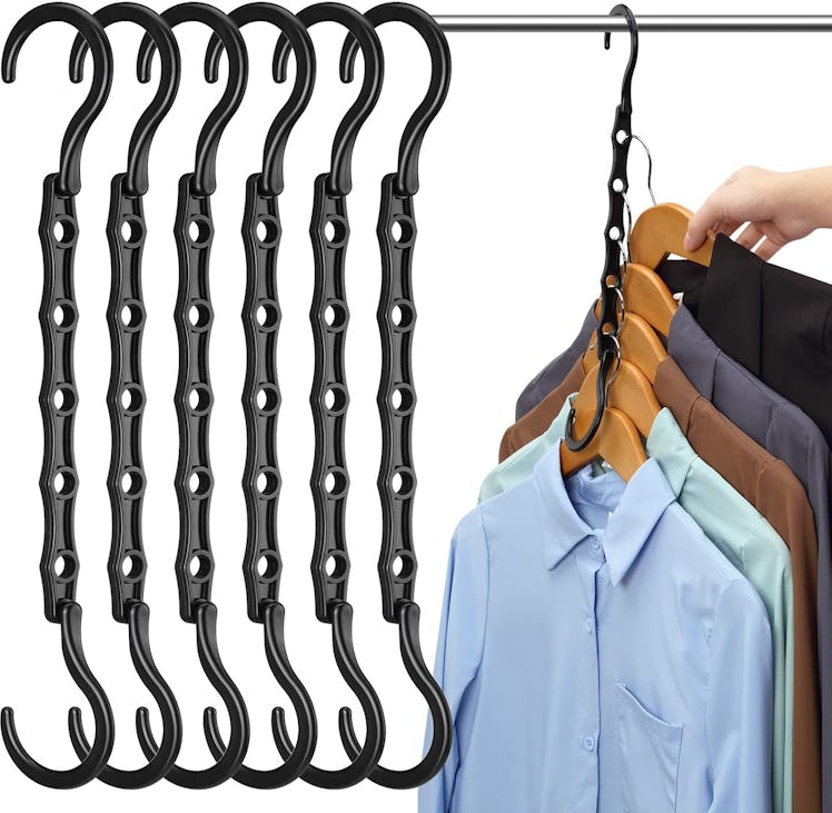 AMKUFO Vertical Closet Hangers (6-Pack)