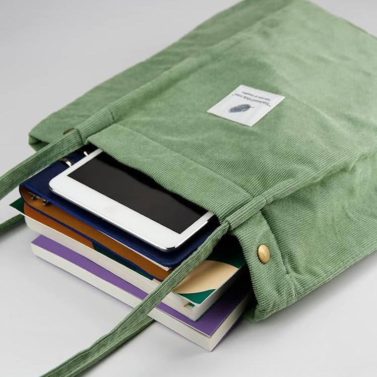 Topasion Corduroy Tote Bag