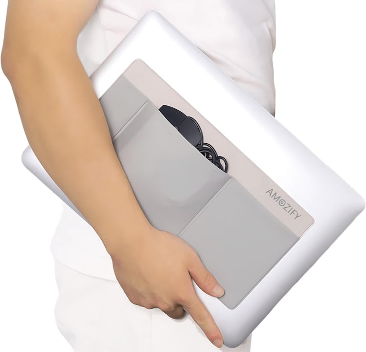 AMOZIFY 3-Pocket Adhesive Laptop Organizer