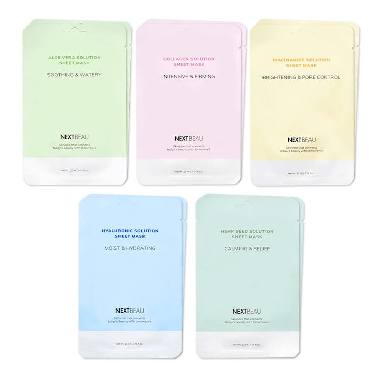 NEXTBEAU Solution Sheet Korean Face Masks (10-Pack)