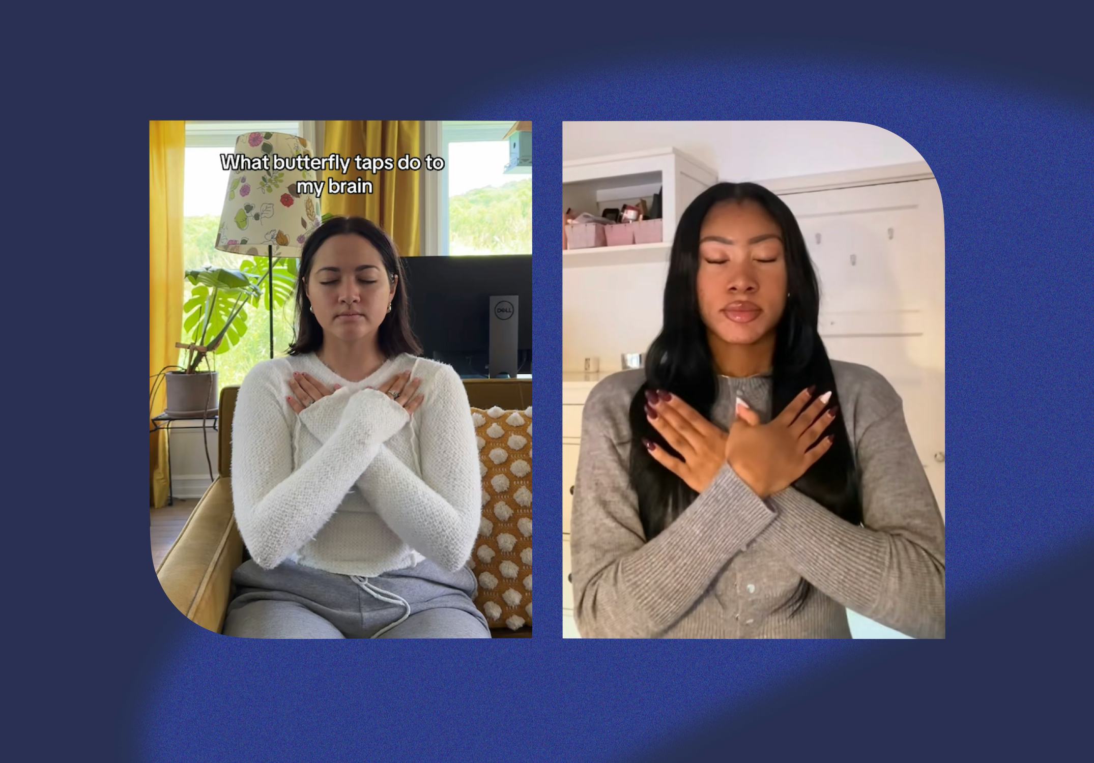 Why butterfly tapping can help you calm down.