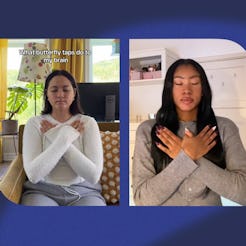 Why butterfly tapping can help you calm down.