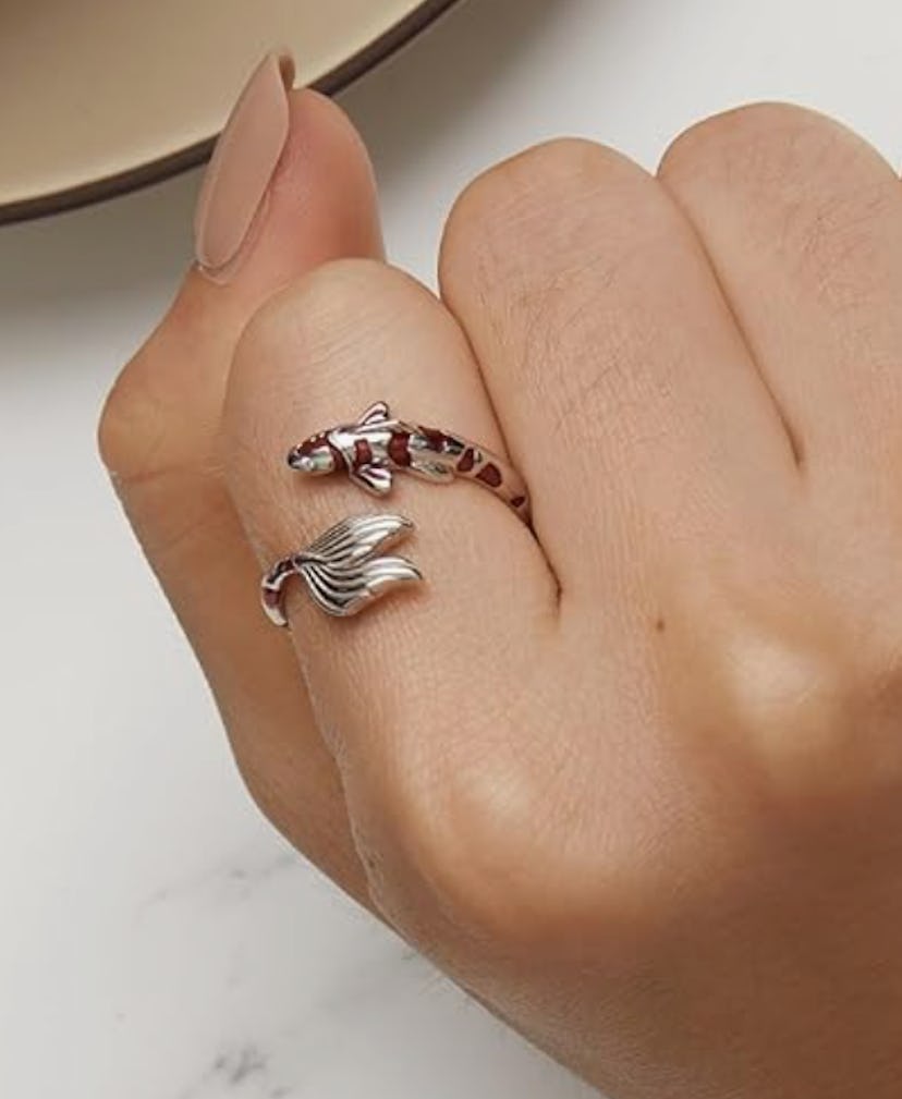 RUKYF Dainty Ajustable Ring