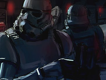 A Stormtrooper in the 'Visions' short "Dark."