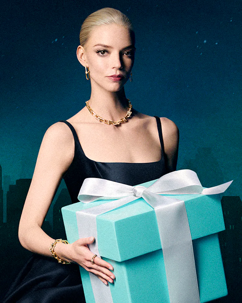 Anya Taylor Joy Tiffany & co 2025 holiday campaign