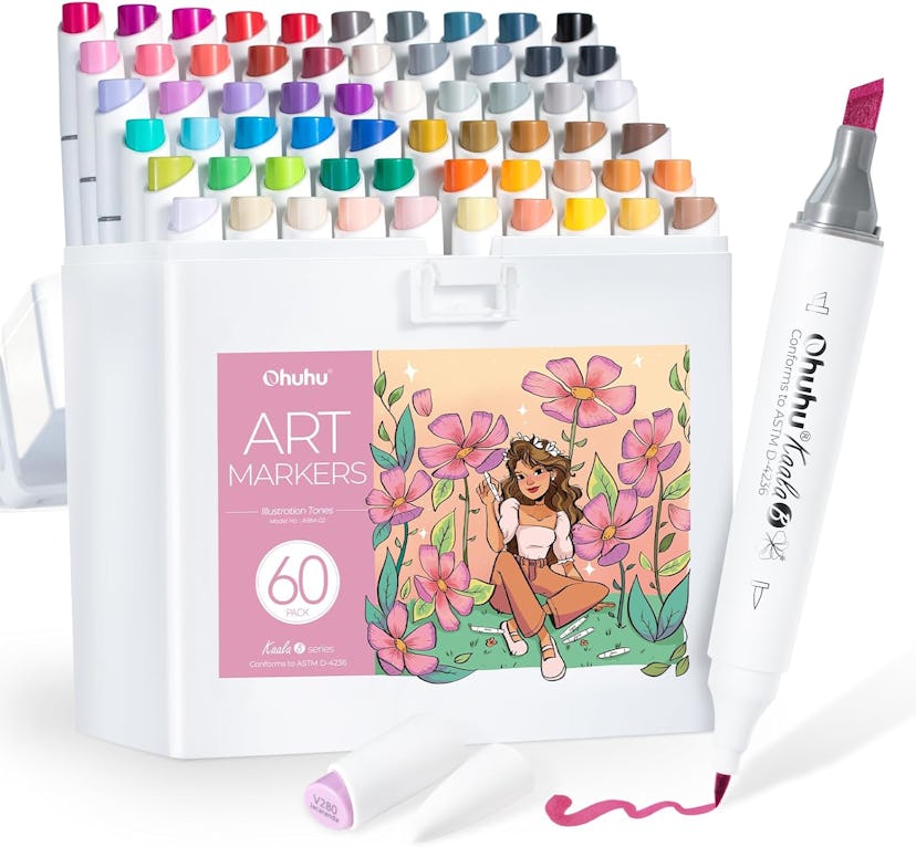 Ohuhu Dual Tip Art Markers — 60 Pack