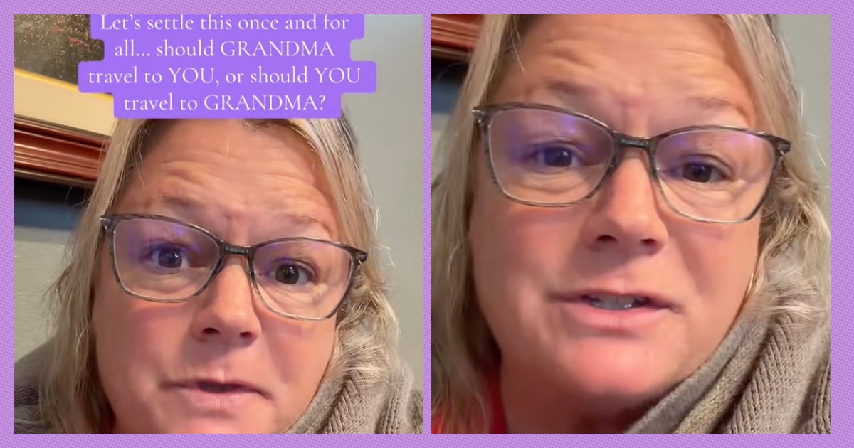 Grandma Wonders Why Grandparents Always Have To Travel For Visits