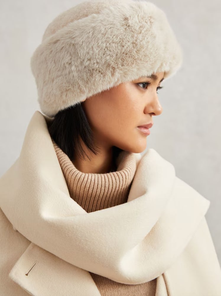 Reiss Serena Faux Fur Hat