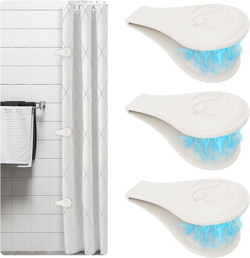 Vaszu Shower Curtain Clips (3-Pack)