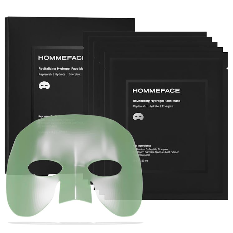 HommeFace Revitalizing Hydrogel Facial Masks (5-Pack)