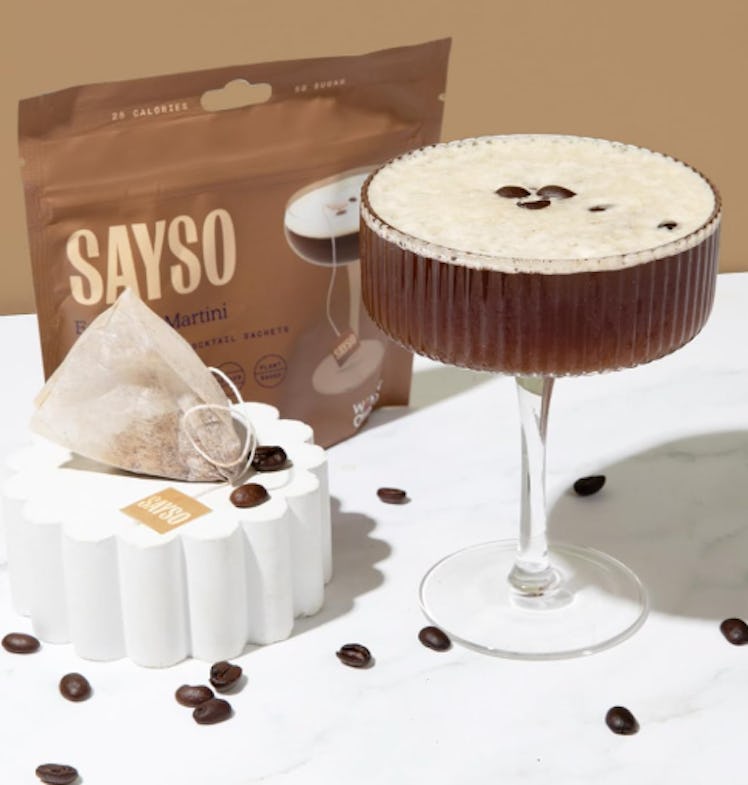 SAYSO Espresso Martini Instant Cocktail Tea Bags (8-Pack)