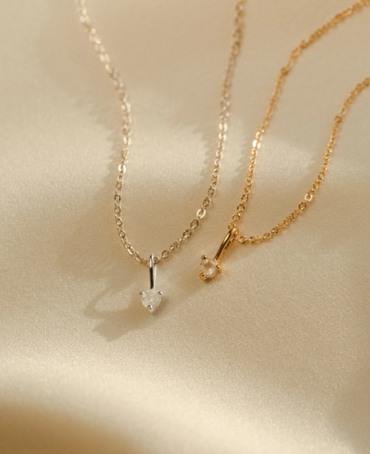 GLDN Aura Birthstone Charm Necklace