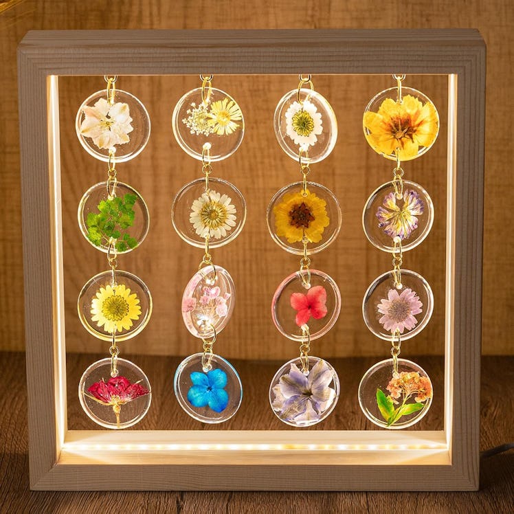 SMUK LED Dried Flower Desk Lamp