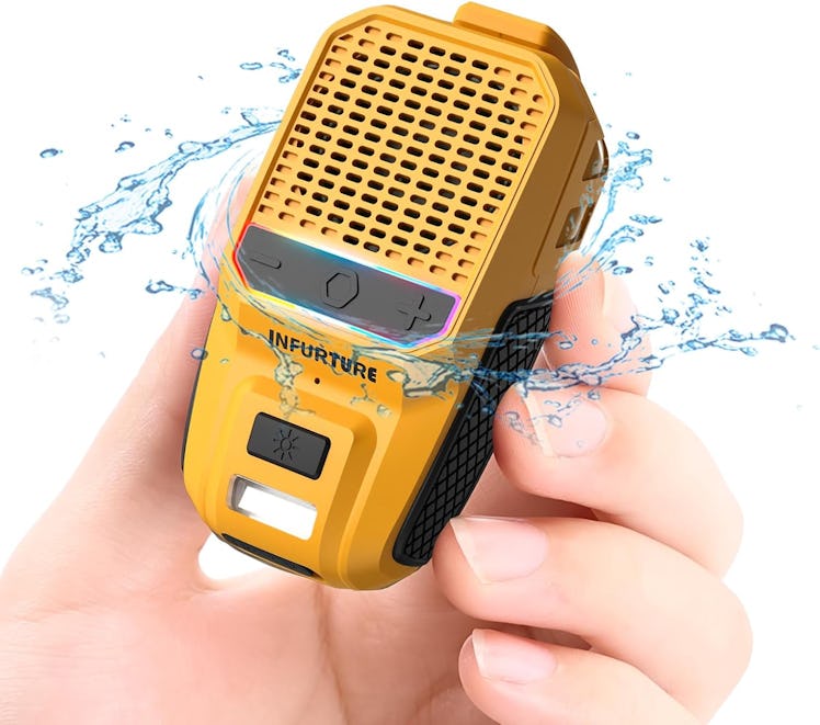 INFURTURE Clip on Bluetooth Speaker