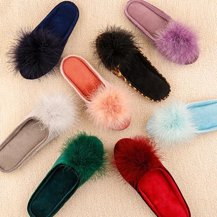 BCTEX COLL Fuzzy Memory Foam Slippers
