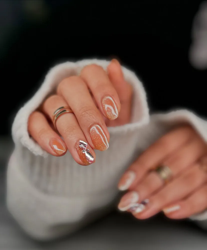 nails to go with orange dress What nail color goes with orange dress