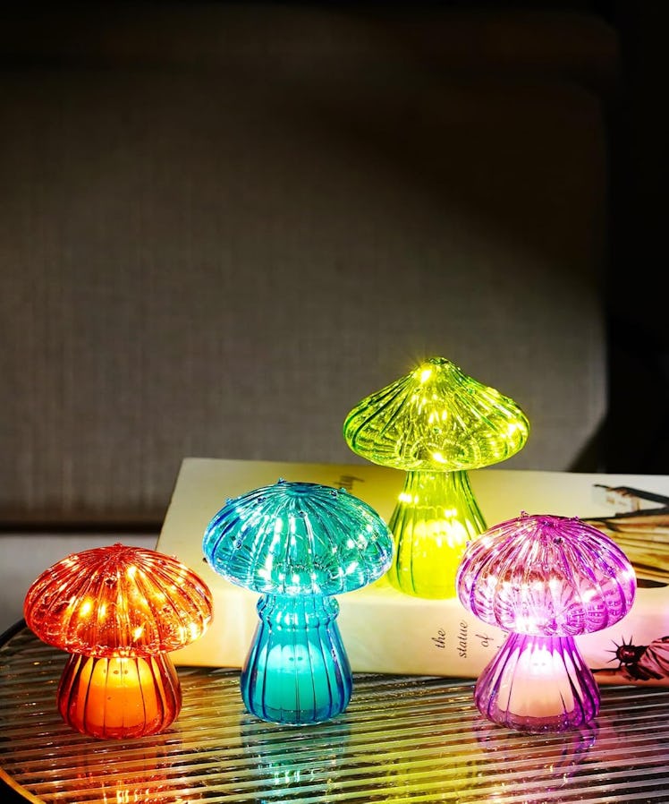 Nacome Glass Mushroom Table Lamp (Set of 4)