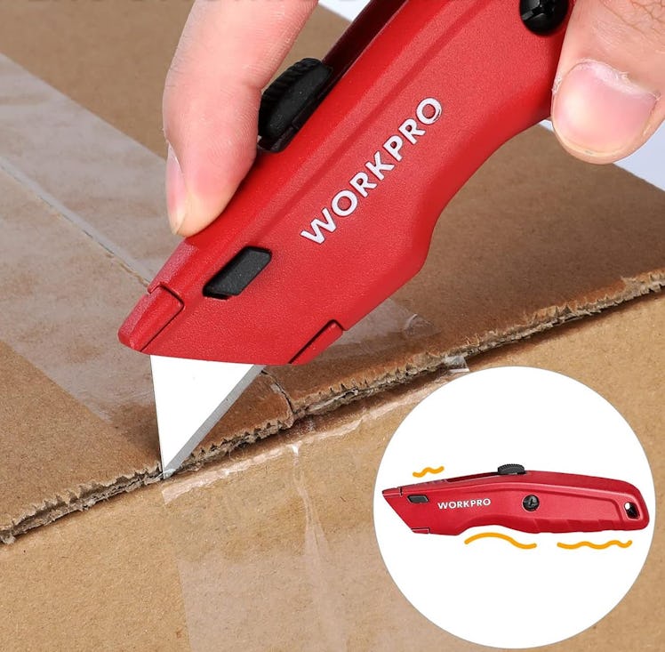 WORKPRO Premium Utility Knife + 10 Blades