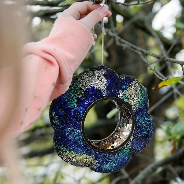 Sunnydaze Mosaic Hanging Bird Feeder 