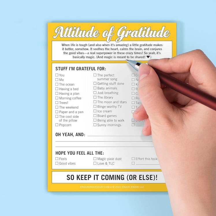 Knock Knock Gratitude Checklist