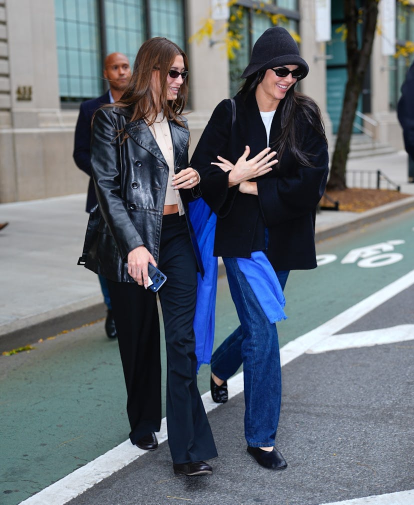 Hailey Bieber and Kendall Jenner, October 2025.