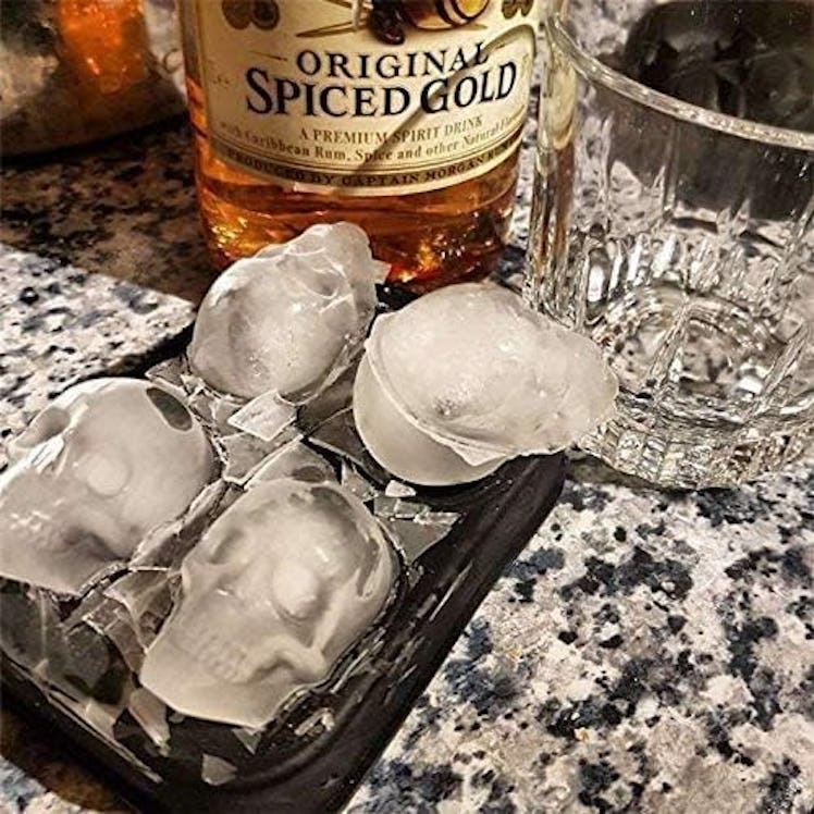 CHIYAN Skull Ice Cube Molds (2-Pack)